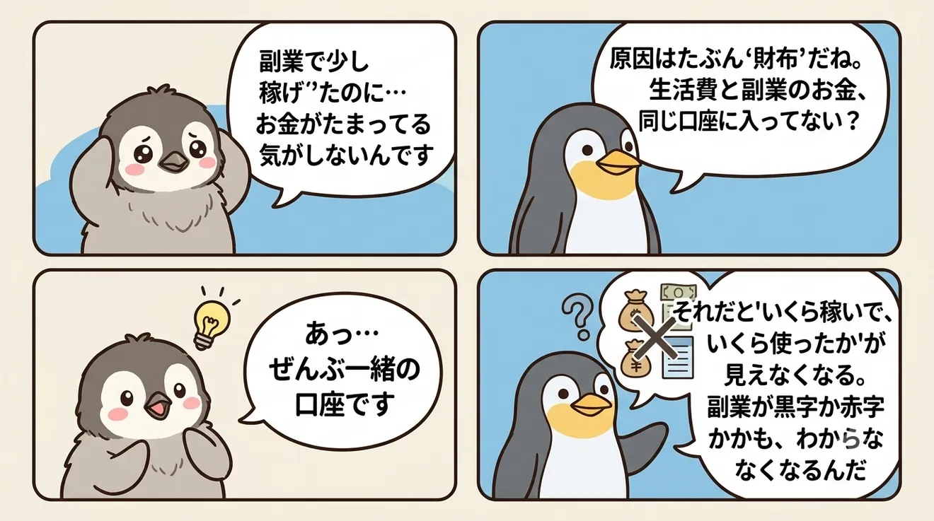 【本業と副業の二兎を追うものシリーズ】副業の講座術"財布を分ける"だけで家計が整うの解説画像1