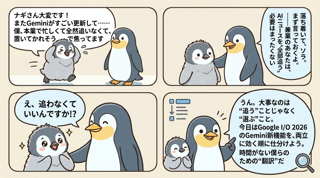 Gemini最新アップデート情報! 2026/7 クロコと同じことができる!?の解説画像1