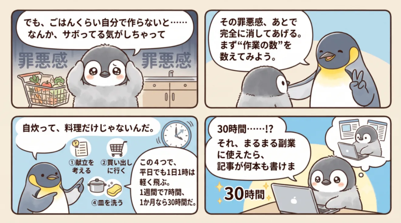 【本業と副業の二兎を追うものシリーズ】“宅食”で時短する話 買い物・料理・皿洗いをまとめて捨てるの解説画像2