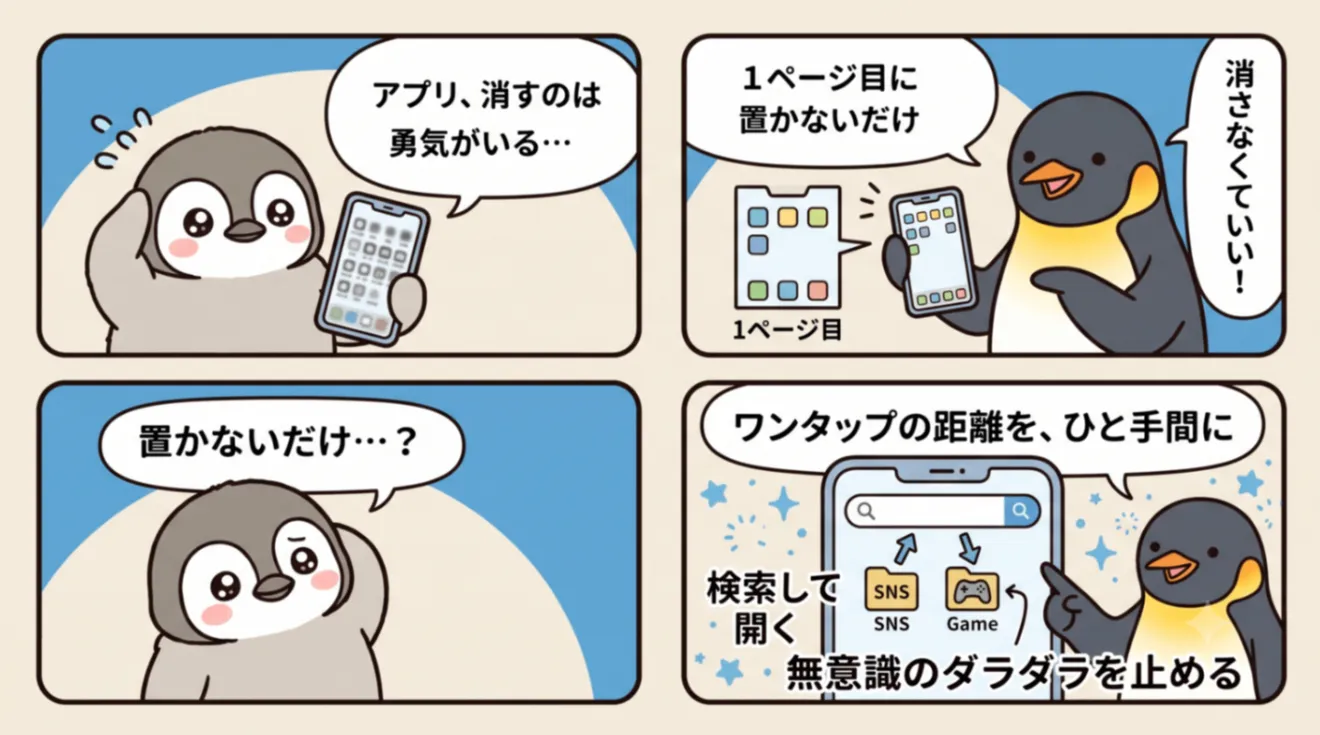 【本業と副業の二兎を追う者シリーズ】スマホ整理術!本業と副業を両立する自分の1軍画面の解説画像3