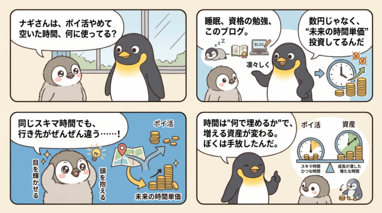 【本業と副業の二兎を追うものシリーズ】ポイ活はやめておこう 副業する会社員が"時間単価"で選ぶ理由の解説画像6