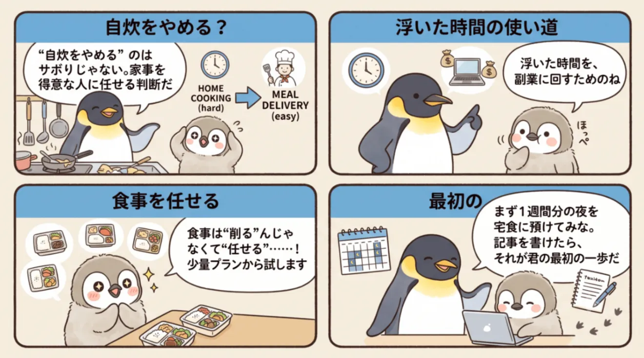 【本業と副業の二兎を追うものシリーズ】“宅食”で時短する話 買い物・料理・皿洗いをまとめて捨てるの解説画像9
