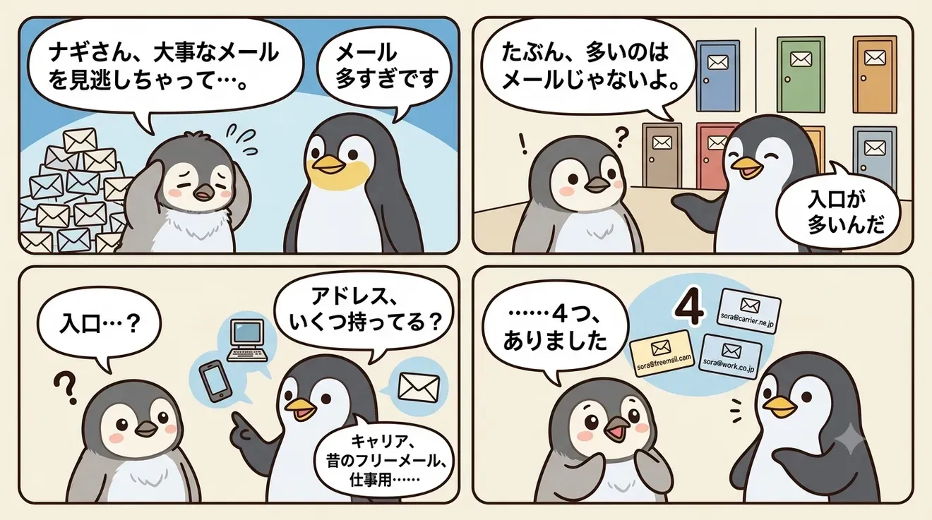 メールアドレスをGmailに一本化｜キャリアメールを解約した手順の解説画像1