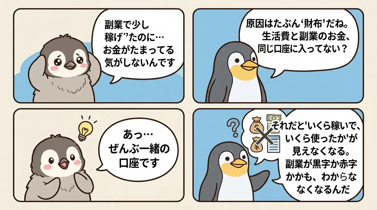 副業の口座を生活費と分ける|事業用ネット銀行と経費の管理の解説画像1