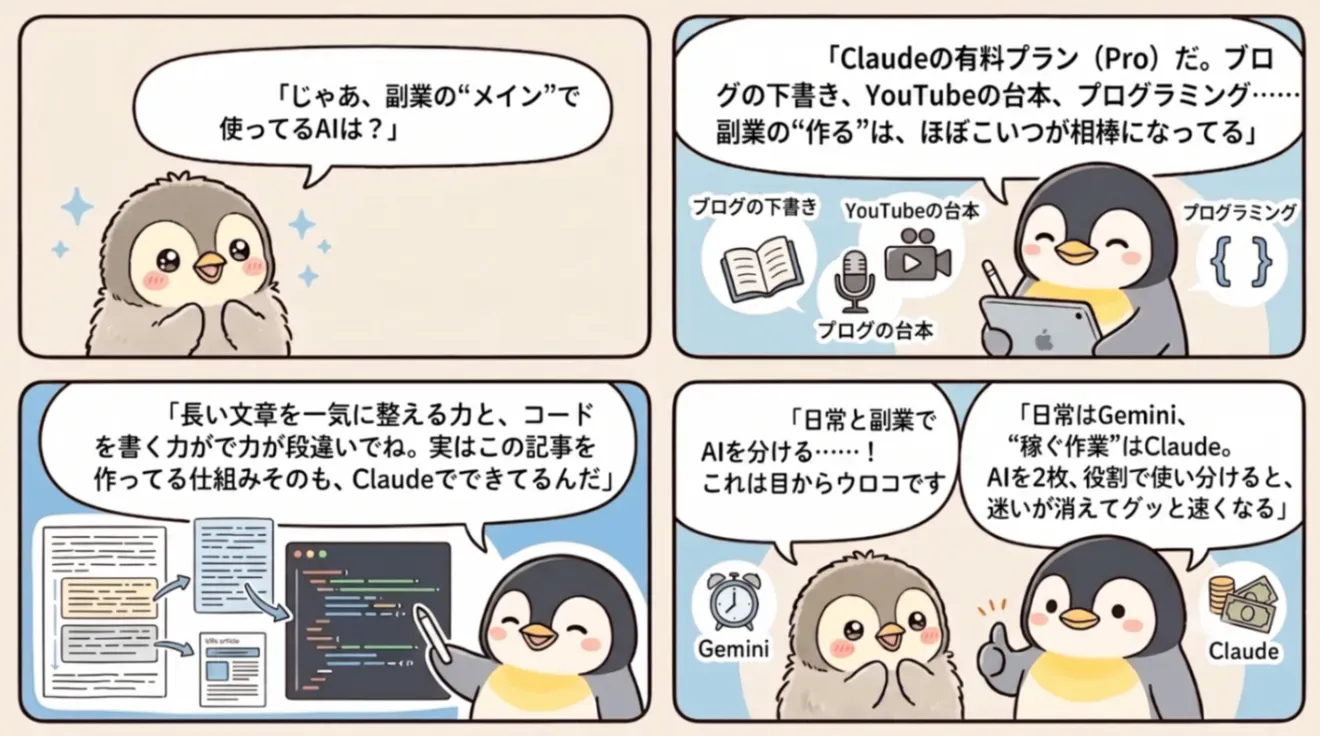 副業で毎月課金しているサブスク5選|固定4つとスポット1つの解説画像2