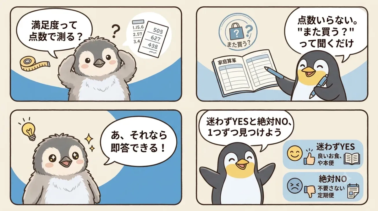 月末10分「また買う？」と自問する3ステップ